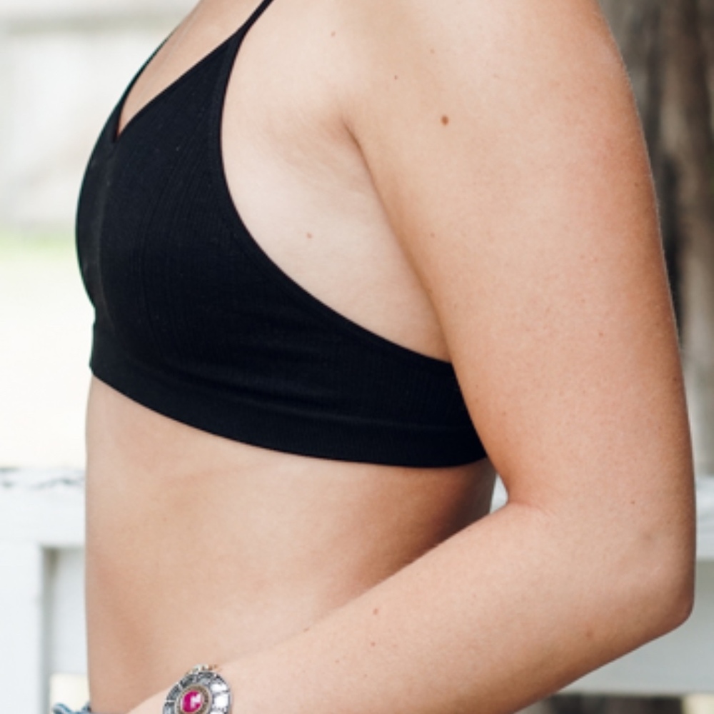 Racerback Bralette | Black - Picture 2 of 7
